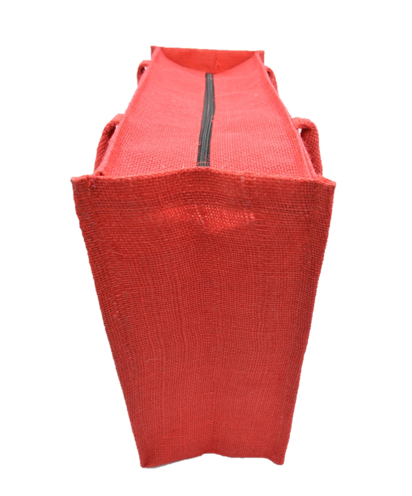 Vibrant Jute Tote Bag - Red & Green