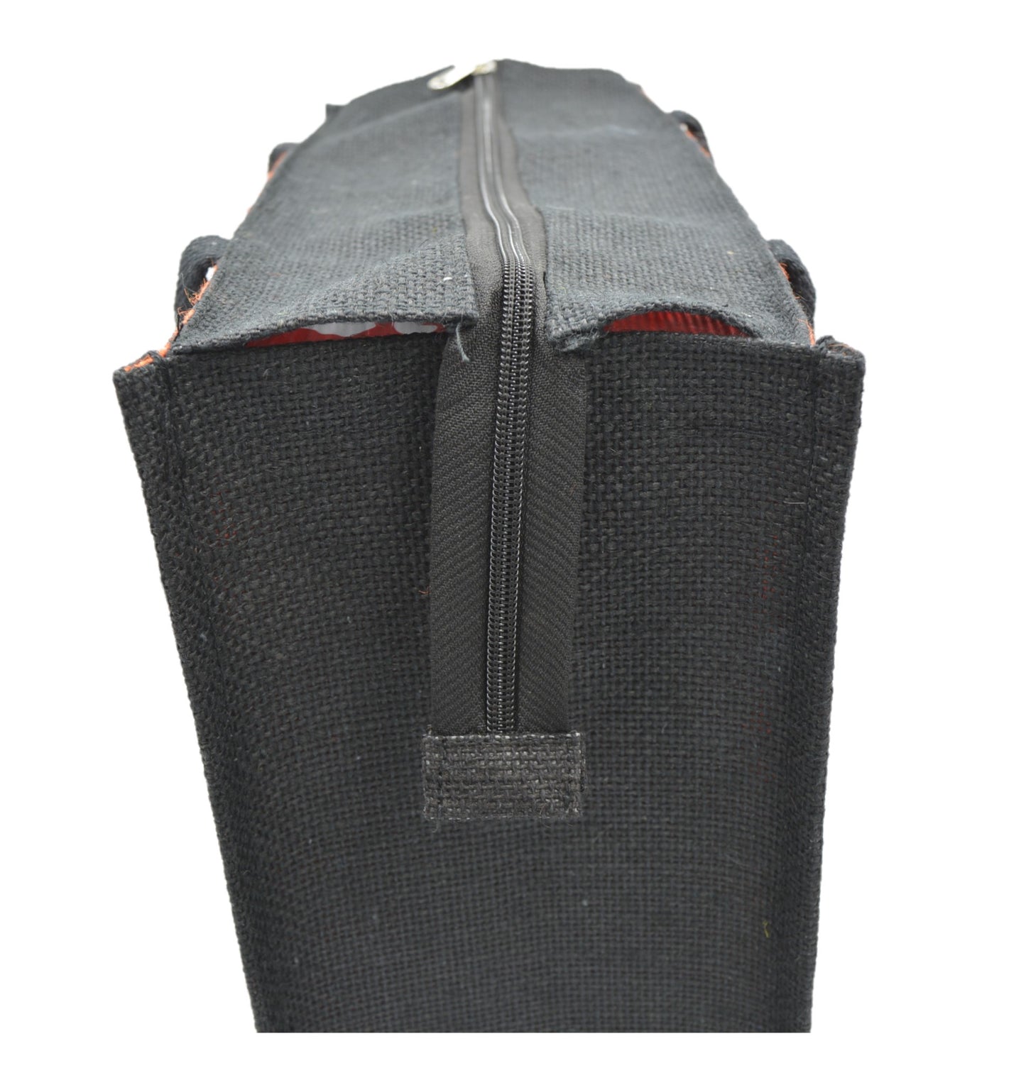 Diamond Pattern Jute Tote Bag