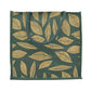 Green Jute Tote Bag – Elegant Leaf Print