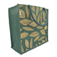 Green Jute Tote Bag – Elegant Leaf Print