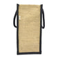 Classic Black Jute Tote Bag