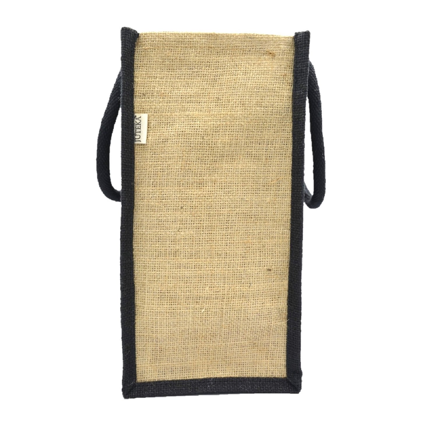 Classic Black Jute Tote Bag