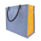 Dual-Tone Jute Tote Bag –  Blue & Black