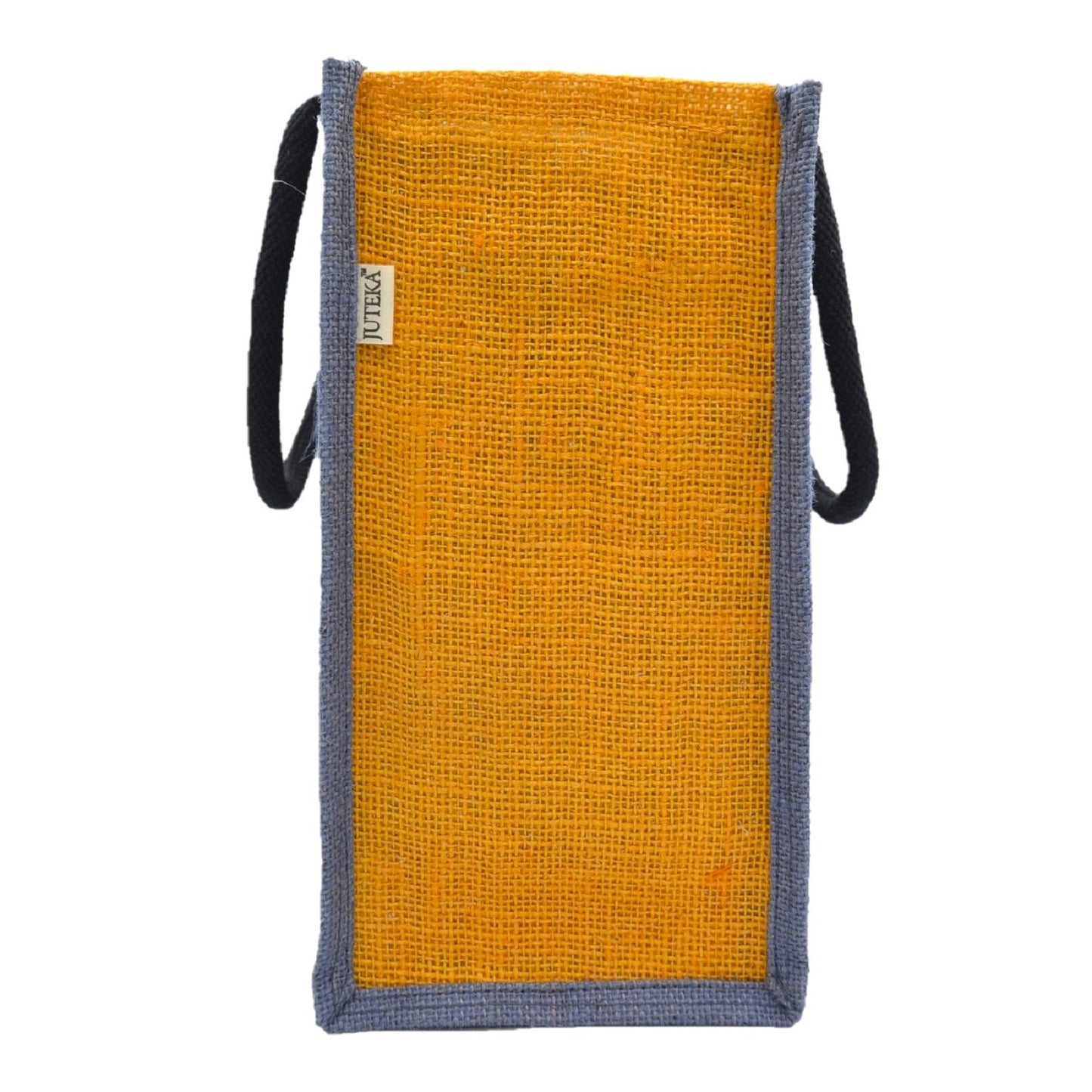 Dual-Tone Jute Tote Bag –  Blue & Black