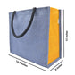 Dual-Tone Jute Tote Bag –  Blue & Black