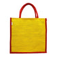 Classic Black Jute Tote Bag
